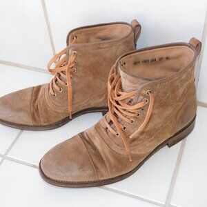 John Varvatos fleetwood brown boots - mens size 10 luxury fashion